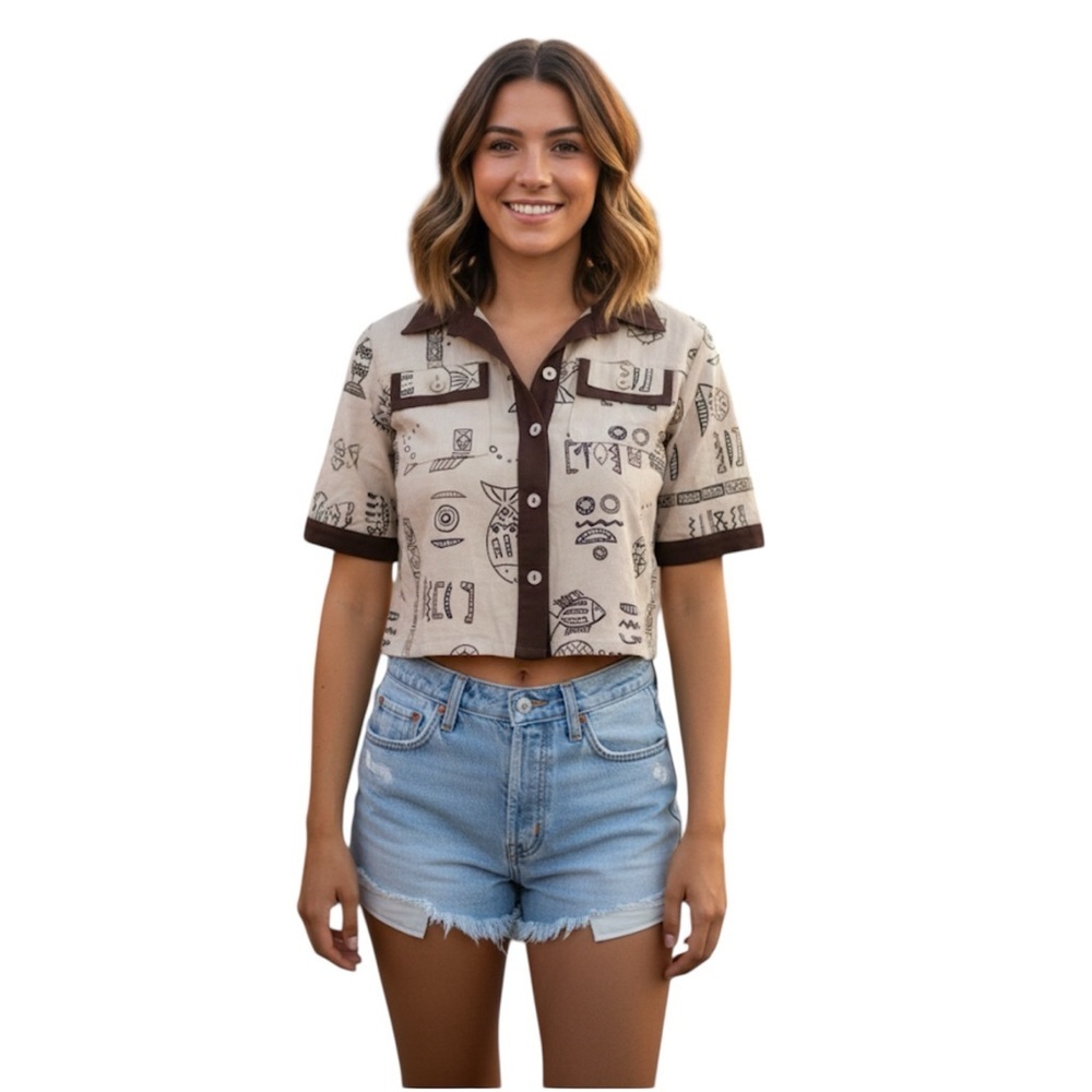 Sea Suns women button up shirt size x-small
